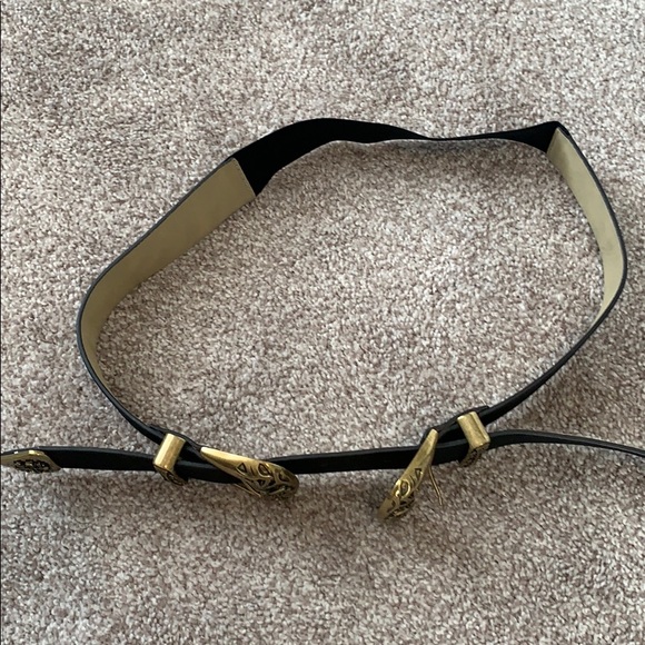 Yellow Gold Double Buckle Belt - Picture 2 of 4